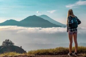 Mount Batur sunrise trekking view in Bali